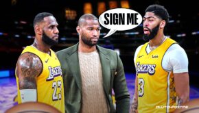 DeMarcus Cousins ​​​​listo para la práctica de los Lakers